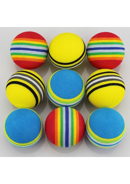 Sarı Stil Çanta Eva Köpük Golf Topları Gökkuşağı Şerit Kırmızımavisarı Sünger Kapalı Uygulama Topu Golf Eğitim Yardımı (Yurt Dışından) fırsatları