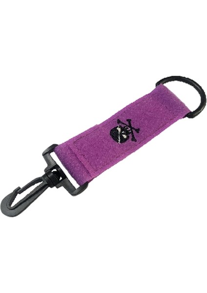 Mor Tarzı Golf Havlusu Polyester Karabina Kancalı Sihirli Bant Temizleme Havlusu Topları Eller Kulüpleri Temizler Çift Taraflı Silme Bezi (Yurt Dışından)