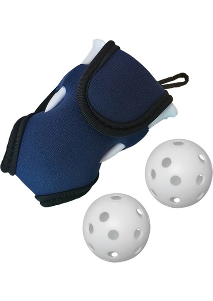Mavi Stil 831C Golf Topu Bel Çantası, 2 Top ve 4 Tee Seti, Taşınabilir Golf Topu Saklama Çantası Tutucu Golfçü Mini Bel Çantası Paketi (Yurt Dışından)