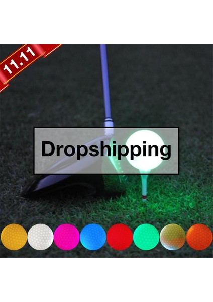 Mavi Stil 1 Adet Aydınlık LED Golf Topu Light-Up Yanıp Sönen Gece Lambası Parlayan Floresan Golf Topları Golf Uygulama Topları (Yurt Dışından) fiyatları