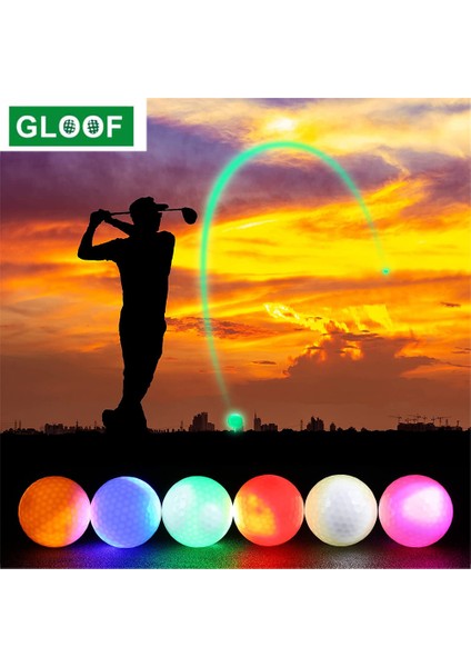 Kırmızı Stil 1 Parça LED Işık Up Golf Topları Karanlıkta Parlayan Gece Golf Topları Çok Renkli Eğitim Golf Uygulama Topları Hediyeler (Yurt Dışından) fırsatları