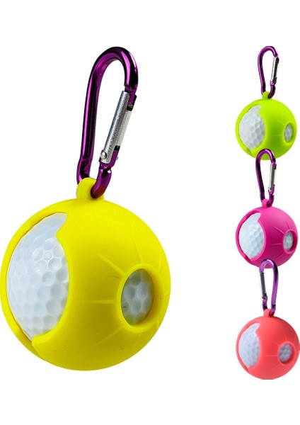 Yeşil Stil 1 Adet Golf Topu Silikon Kol Koruyucu Kapak Çanta Tutucu Golf Eğitim Spor Aksesuarları Golf Malzemeleri Topu Çift Kutu (Yurt Dışından) modelleri
