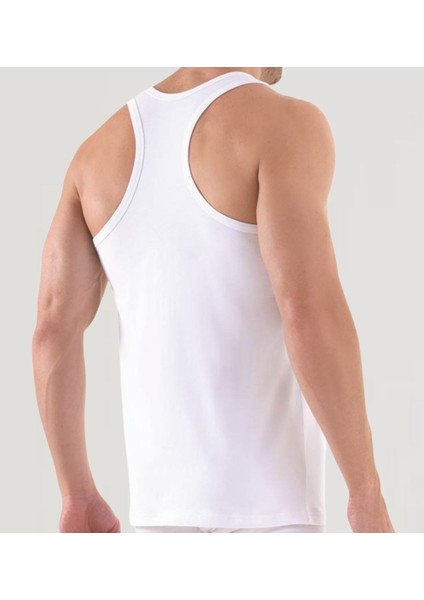 2 Adet Erkek Slim Fit Dar Kalıp Likralı Penye Sporcu Atleti(Rambo Atleti) indirimleri