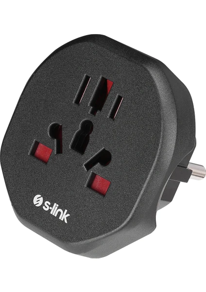 S-link SL-WL09 Universal - Türk Çevirici Çevirici Priz Adaptör