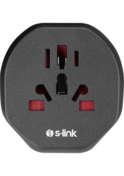 S-link SL-WL09 Universal - Türk Çevirici Çevirici Priz Adaptör