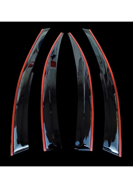 Renault Clio 5 Çift Sıra Kırmızı Kromlu Cam Rüzgarlığı 2020 indirimleri