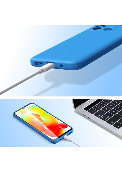 Xiaomi Redmi 12C Kılıf Kamera Korumalı Lansman Silikon Kapak