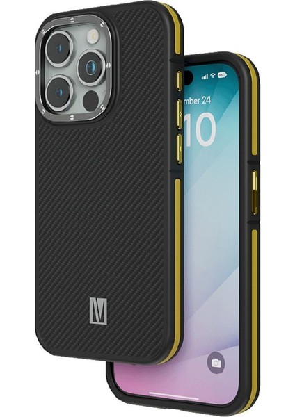 Carbon Darbeye Dayanıklı Kenarlar Yükseltilmiş Çerçeve Kılıf iPhone 15