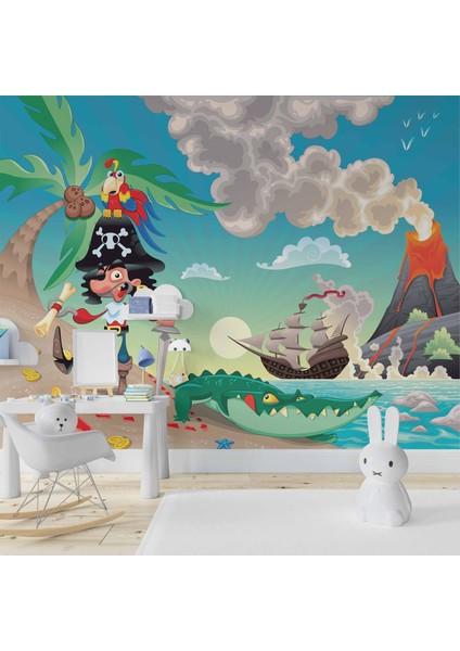Korsan Adası Çocuk Odası Duvar Kağıdı fiyatları