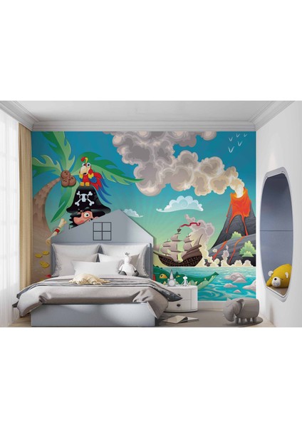 Korsan Adası Çocuk Odası Duvar Kağıdı modelleri
