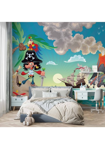 Korsan Adası Çocuk Odası Duvar Kağıdı fırsatları