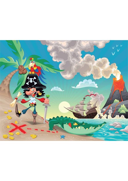 Korsan Adası Çocuk Odası Duvar Kağıdı indirimleri