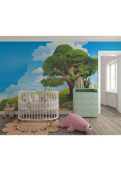 Büyük Ağaç Çocuk Odası Duvar Kağıdı fiyatları