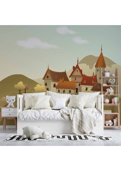 Minik Kasaba Çocuk Odası Duvar Kağıdı fırsatları