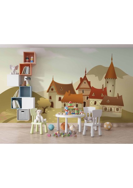 Minik Kasaba Çocuk Odası Duvar Kağıdı indirimleri