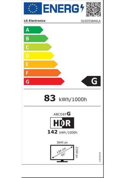 OLED55B46 55" 139 Ekran Uydu Alıcılı 4K Ultra HD Smart LED TV