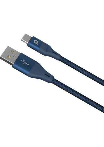 Örgülü Usb-A'dan Type-C'ye Kablo (3A 1.2m)