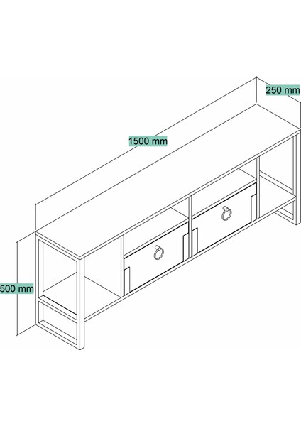 SVR Design Svr Tv Ünitesi Beyaz- Silver