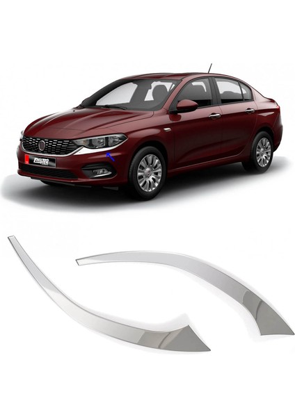 Fiat Egea Krom Far Kaşı 2 Parça 2015-2020 Arası