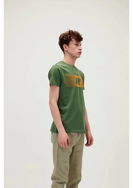 Fancy Forest Yeşil Erkek Tişört fırsatları