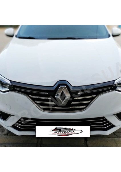 Renault Megane 4 Krom Ön Tampon Alt Çıta 7 Parça 2016-2020 Arası