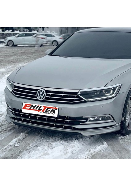 Volkswagen Passat B8 Krom Ön Tampon Çıtası 3 Parça 2015-2019 Arası