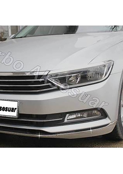 Volkswagen Passat B8.5 Krom Ön Tampon Alt Çıtası 3 Parça 2019 ve Sonrası