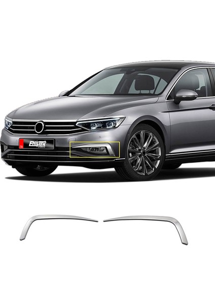 Volkswagen Passat B8.5 Krom Sis Farı Çerçevesi 2 Parça 2019 ve Sonrası