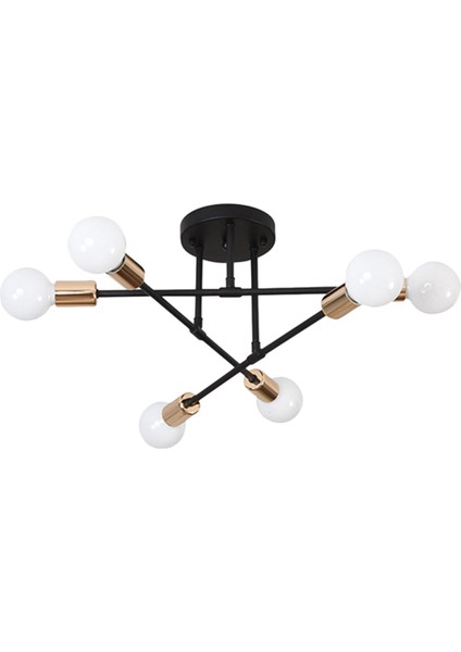 I 6-Işık Retro Dış Modern I Yemek Odası Için Sputnik , Altın 1 (Yurt Dışından) fiyatları