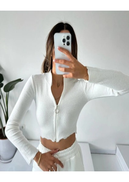 Fermuarlı Crop Body