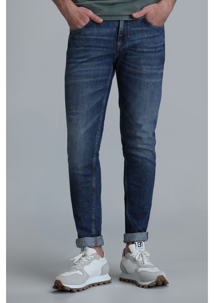 Plus Smart Jean Erkek Pantolon Slim Fit Mavi