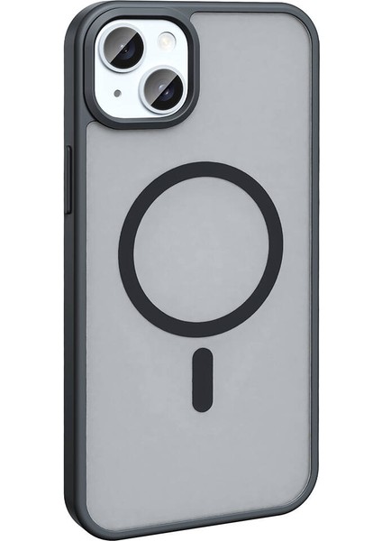 iPhone 14 Plus Kılıf Magsafe Şarj Özellikli Mat Arka Yüzey Sio Kılıf