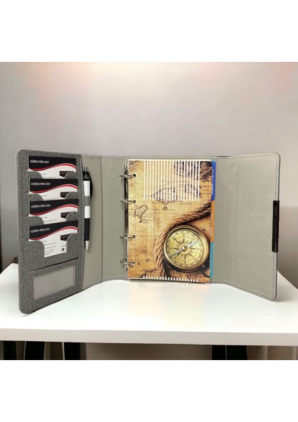 Manyetik Kilitli Organizer Termo Deri Mekanizmalı Tarihsiz Defter