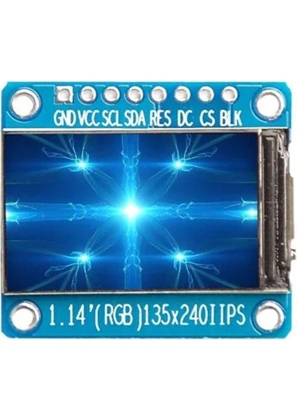 1.14 inch ST7789 Chip 135x240 RGB TFT IPS LCD 8 Pin Ekran Modülü