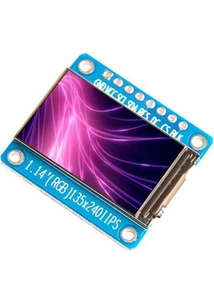 1.14 inch ST7789 Chip 135x240 RGB TFT IPS LCD 8 Pin Ekran Modülü