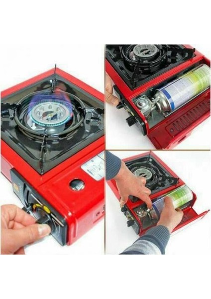 Portatif Ocak Ng 501 + Taşıma Çantası + 5 Adet 220GR Ocak Kartuşu + Izgara Maşası fırsatları