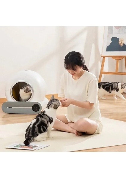 Cbtx Cat Cleaner 9 L Kapasiteli ve Wifi Uygulama Bağlantı Kedi Tuvaleti