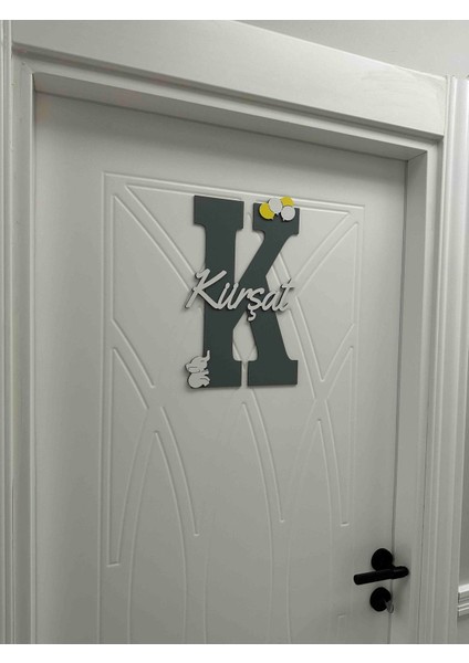 Çocuk ve Bebek Odası Harf Kapı ve Duvar Süsü Pano Isimlik