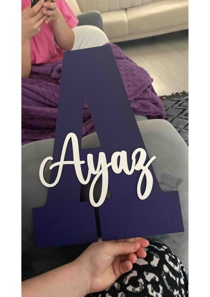 Çocuk ve Bebek Odası Harf Kapı ve Duvar Süsü Pano Isimlik