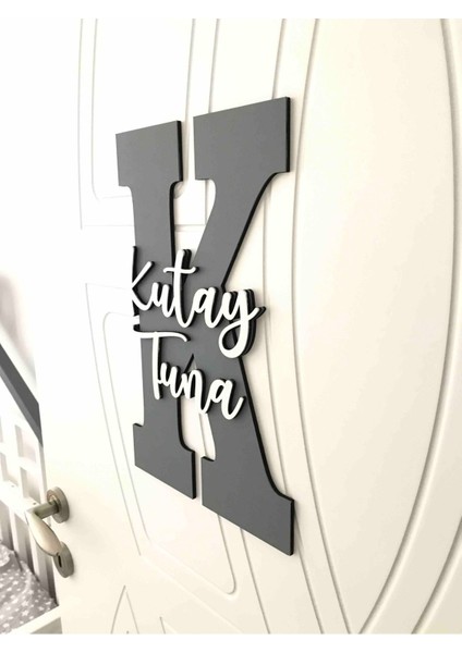 Çocuk ve Bebek Odası Harf Kapı ve Duvar Süsü Pano Isimlik