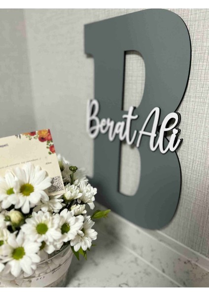 Çocuk ve Bebek Odası Harf Kapı ve Duvar Süsü Pano Isimlik