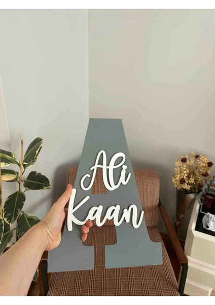 Çocuk ve Bebek Odası Harf Kapı ve Duvar Süsü Pano Isimlik