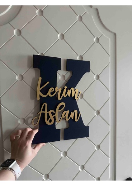 Çocuk ve Bebek Odası Harf Kapı ve Duvar Süsü Pano Isimlik