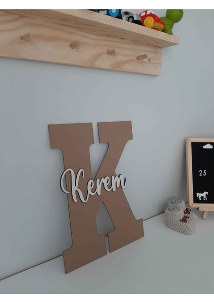 Çocuk ve Bebek Odası Harf Kapı ve Duvar Süsü Pano Isimlik