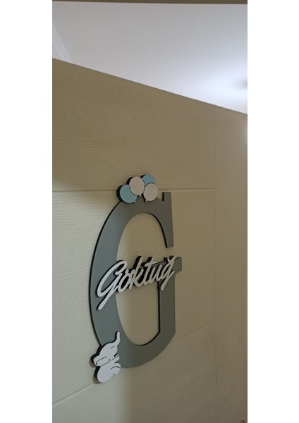 Çocuk ve Bebek Odası Harf Kapı ve Duvar Süsü Pano Isimlik
