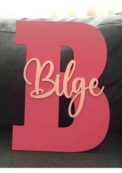 Çocuk ve Bebek Odası Harf Kapı ve Duvar Süsü Pano Isimlik