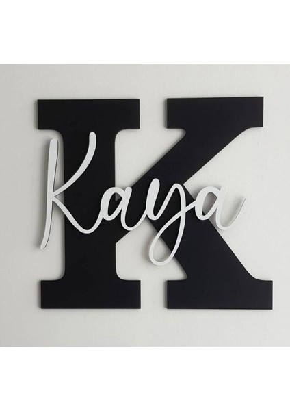 Çocuk ve Bebek Odası Harf Kapı ve Duvar Süsü Pano Isimlik