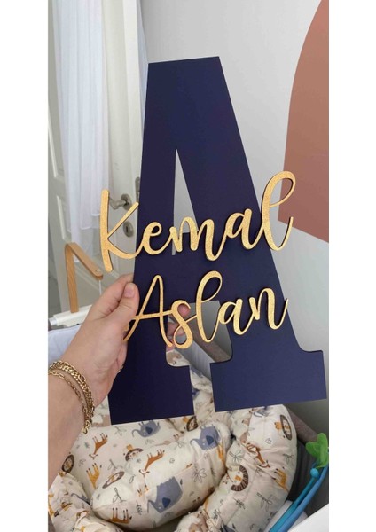 Çocuk ve Bebek Odası Harf Kapı ve Duvar Süsü Pano Isimlik