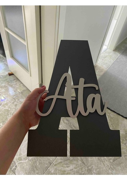 Çocuk ve Bebek Odası Harf Kapı ve Duvar Süsü Pano Isimlik