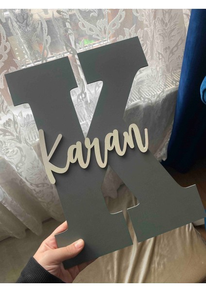 Çocuk ve Bebek Odası Harf Kapı ve Duvar Süsü Pano Isimlik